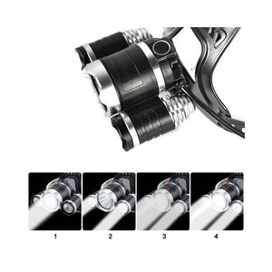 Rechargeable Headlight 13000Lm xm-T6 3 Led