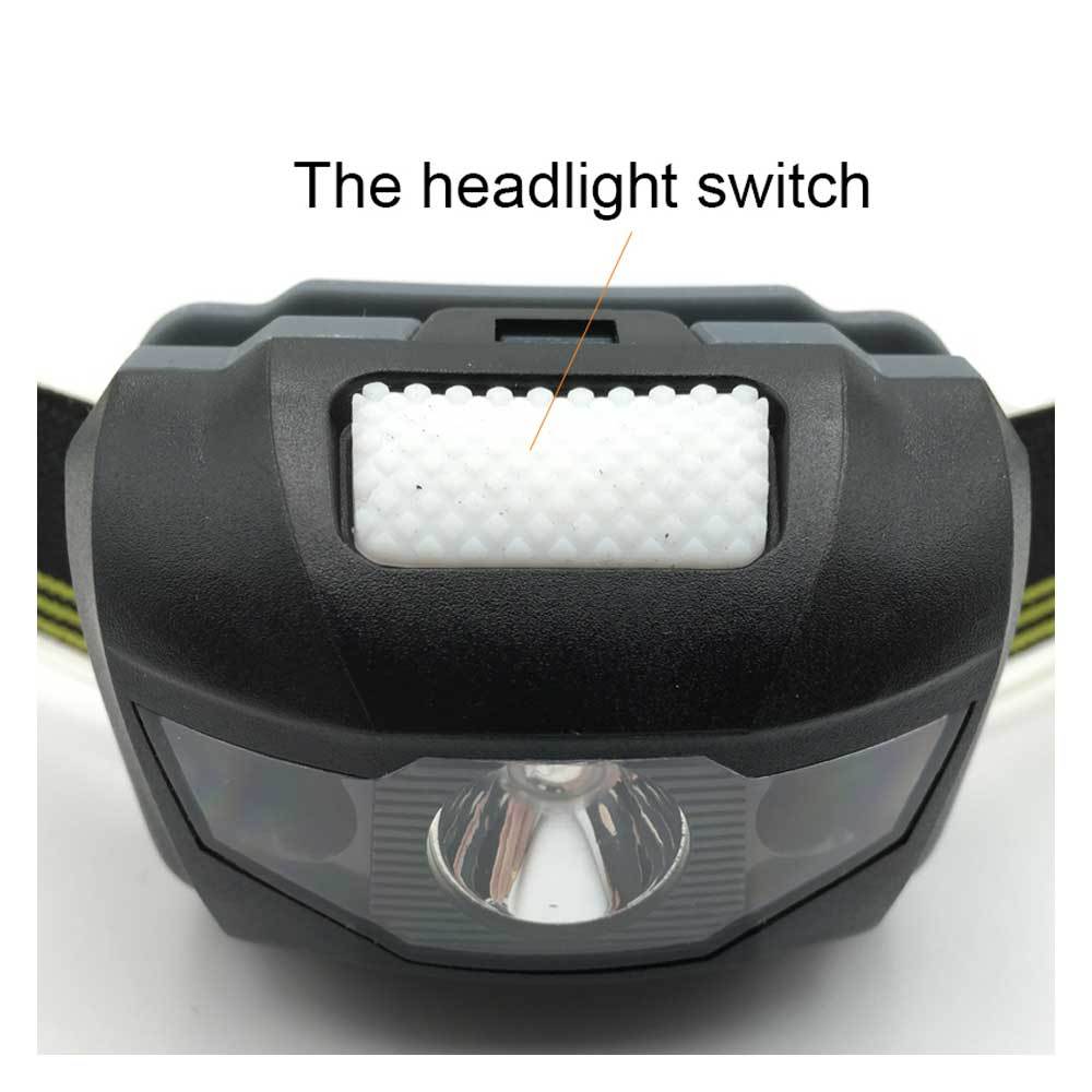 LED Headlight Head Waterproof 600Lm 4 Modes R3+2 LED