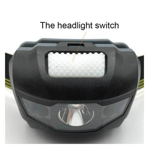 LED Headlight Head Waterproof 600Lm 4 Modes R3+2 LED