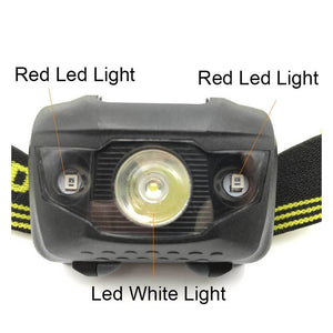 LED Headlight Head Waterproof 600Lm 4 Modes R3+2 LED