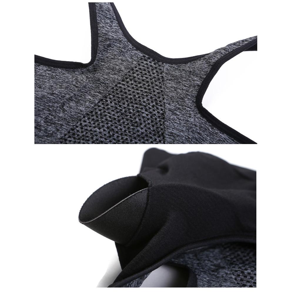 Women Padded Wirefree Zipper Shockproof Sports Bras, Underwear