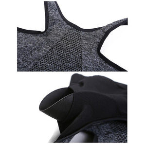 Women Padded Wirefree Zipper Shockproof Sports Bras, Underwear