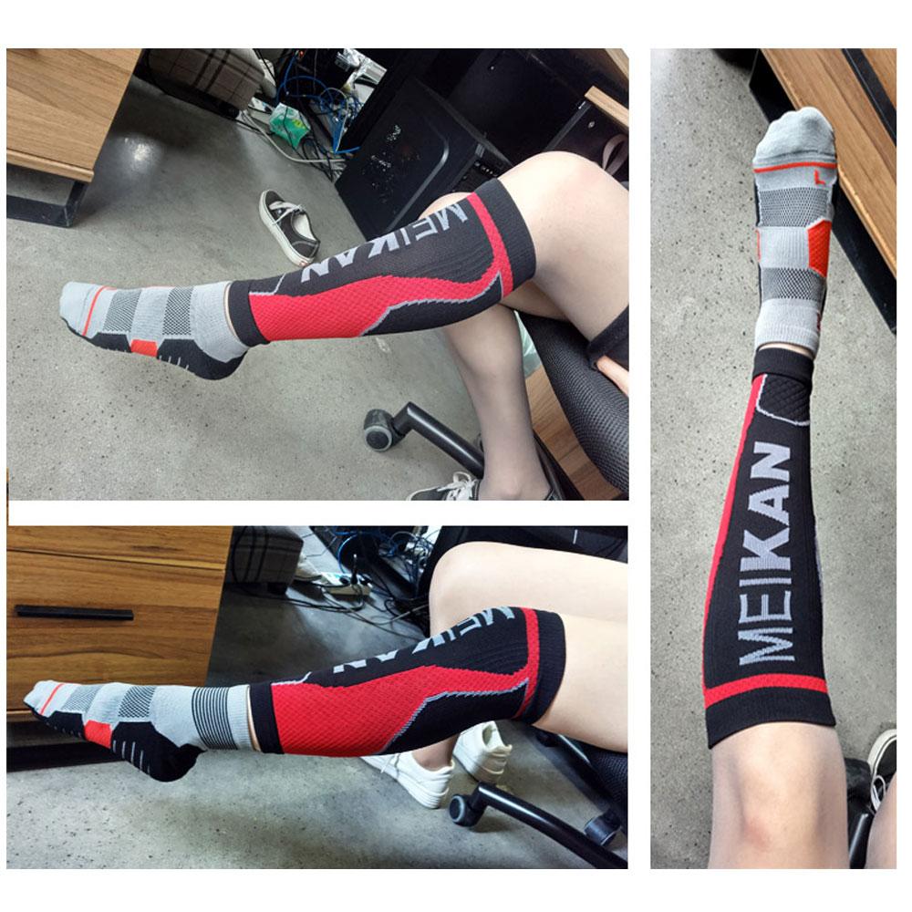 Sports compression leg warmers